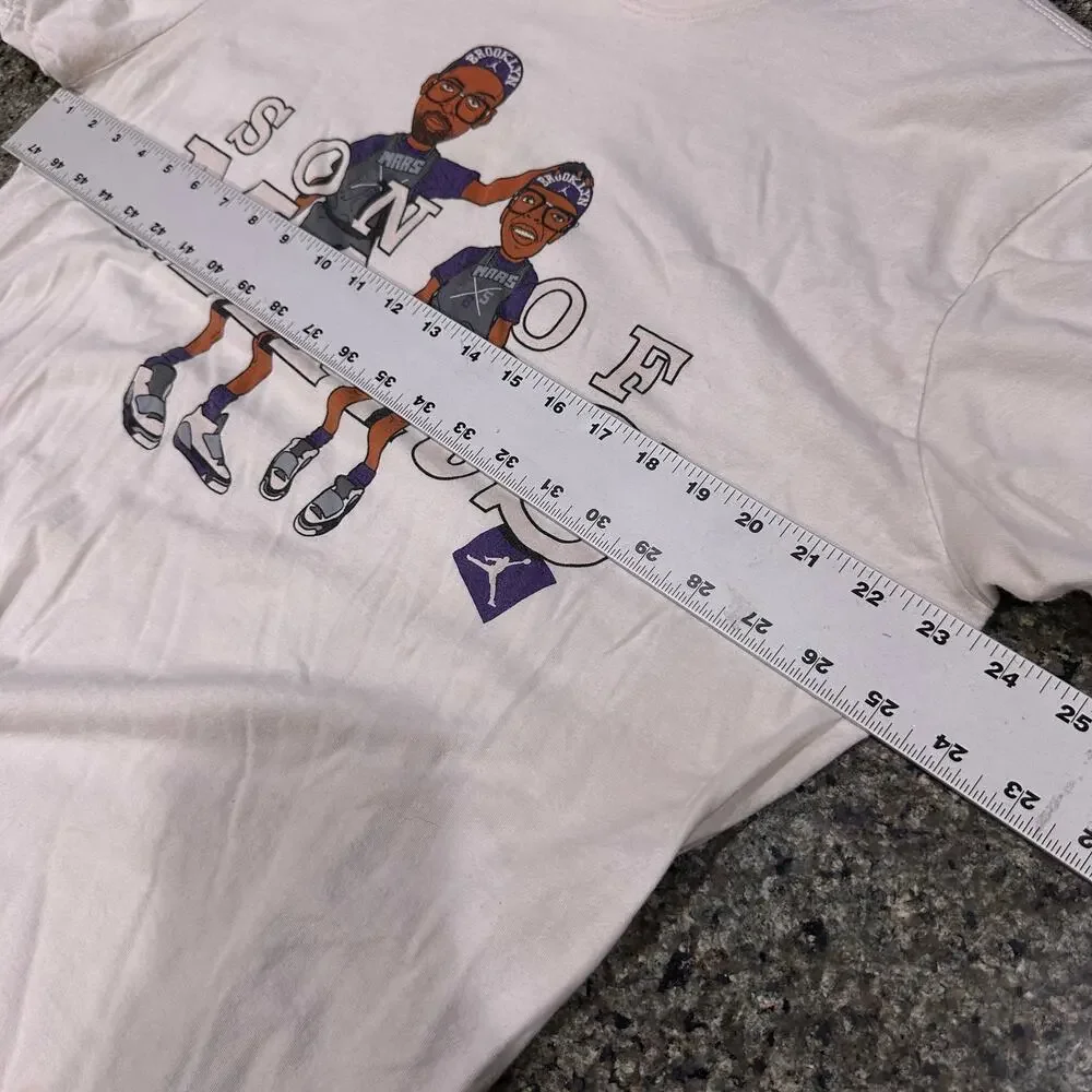 Jordan Son of Mars Men Graphic Tee XL Off White Short Sleeve Basketball STAINS
